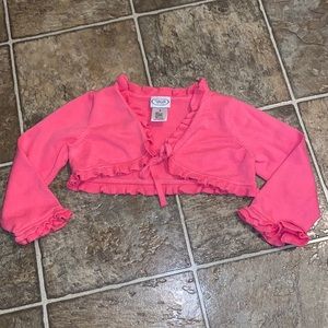 Talbot’s kids Bolero knit pink cropped sweater sz 3